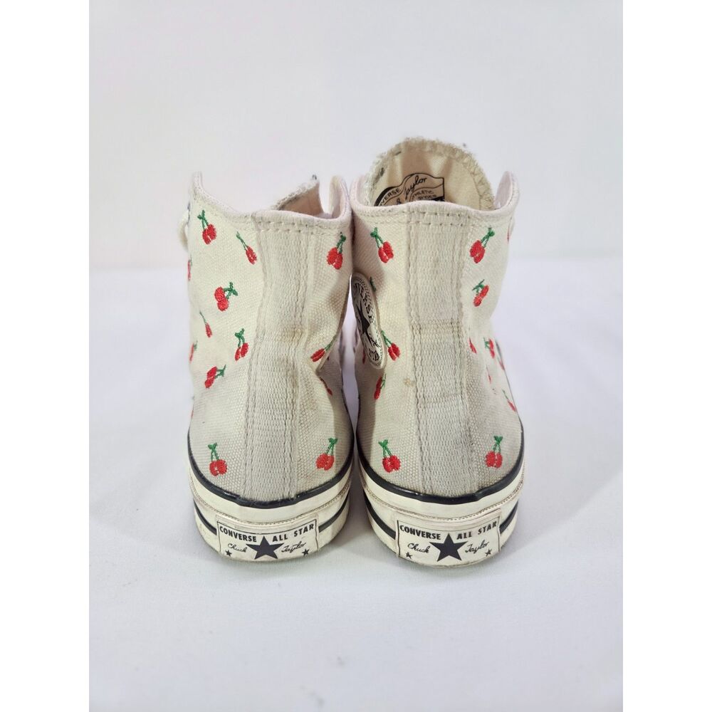 Converse Chuck 70 High Cherries Egret A08863C Women’s 6 Used No Box - Picture 4 of 5